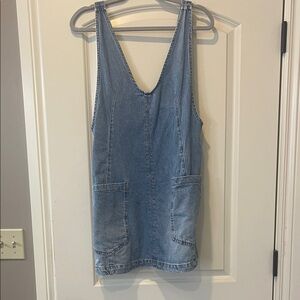 Free People Light Blue Denim Mini Dress